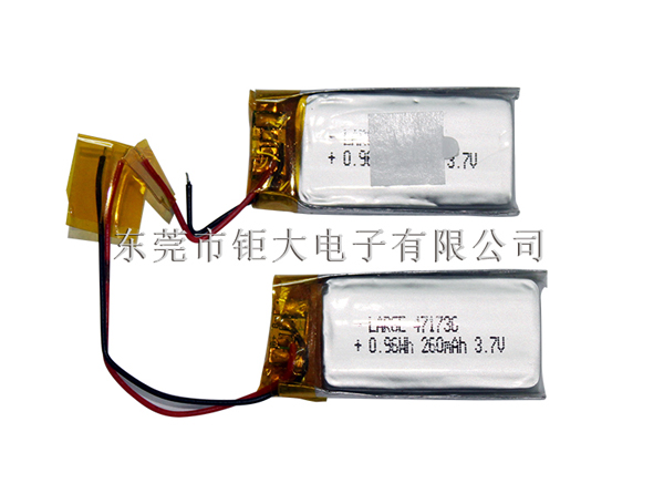 手機支付終端聚合物鋰電池3.7V 260mAh 471736