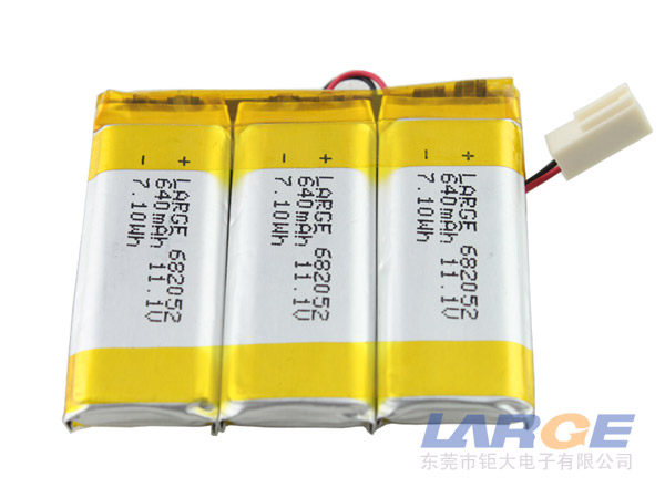 超聲波流量計聚合物鋰電池11.1V 640mAh