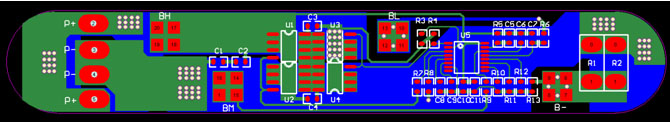 野外水質監測儀設計方案PCB頂層圖